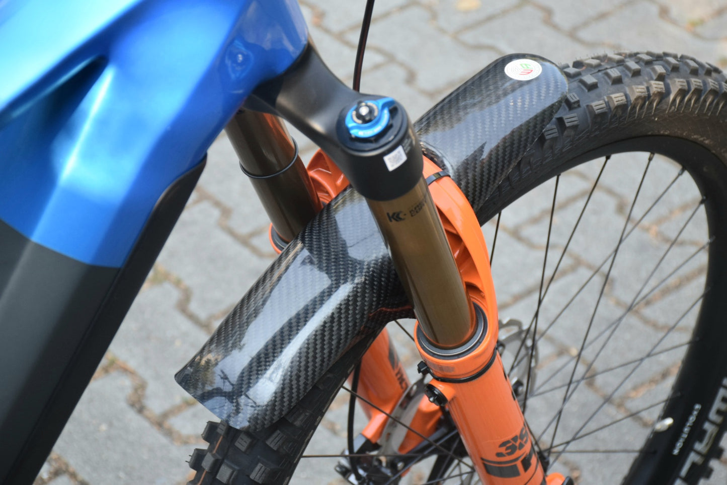 EPA MTB front & rear mudguards kit (carbon fibre) LONG VERSION