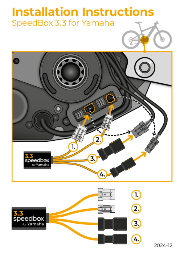 SpeedBox 3.3 for Yamaha PW-X3, PW-S2, PW-XM - SpeedBox Bicycle Computer Accessories | Ebikes Parts and Accessories