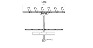 VERTICAL BIKE RACK - 6 Bicycles - Vertical Bikes Bicycle Accessories | Ebikes Parts and Accessories