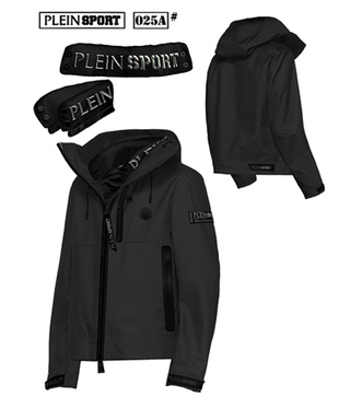 Plein Sport MAN OUTWEAR - Padded Jacket Black- UPPS25E99 - Plein Sport Sporting Goods | Ebikes Parts and Accessories