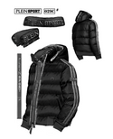 Plein Sport MAN OUTWEAR - Padded Jacket / Bomber Black- UPPS29F99 - Plein Sport Sporting Goods | Ebikes Parts and Accessories