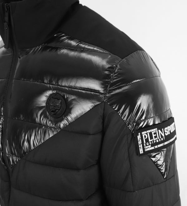 Plein Sport MAN OUTWEAR - Padded Jacket Black- UPPS23Q99 - Plein Sport Sporting Goods | Ebikes Parts and Accessories
