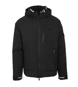 Plein Sport MAN OUTWEAR - Padded Jacket Black- UPPS25E99 - Plein Sport Sporting Goods | Ebikes Parts and Accessories