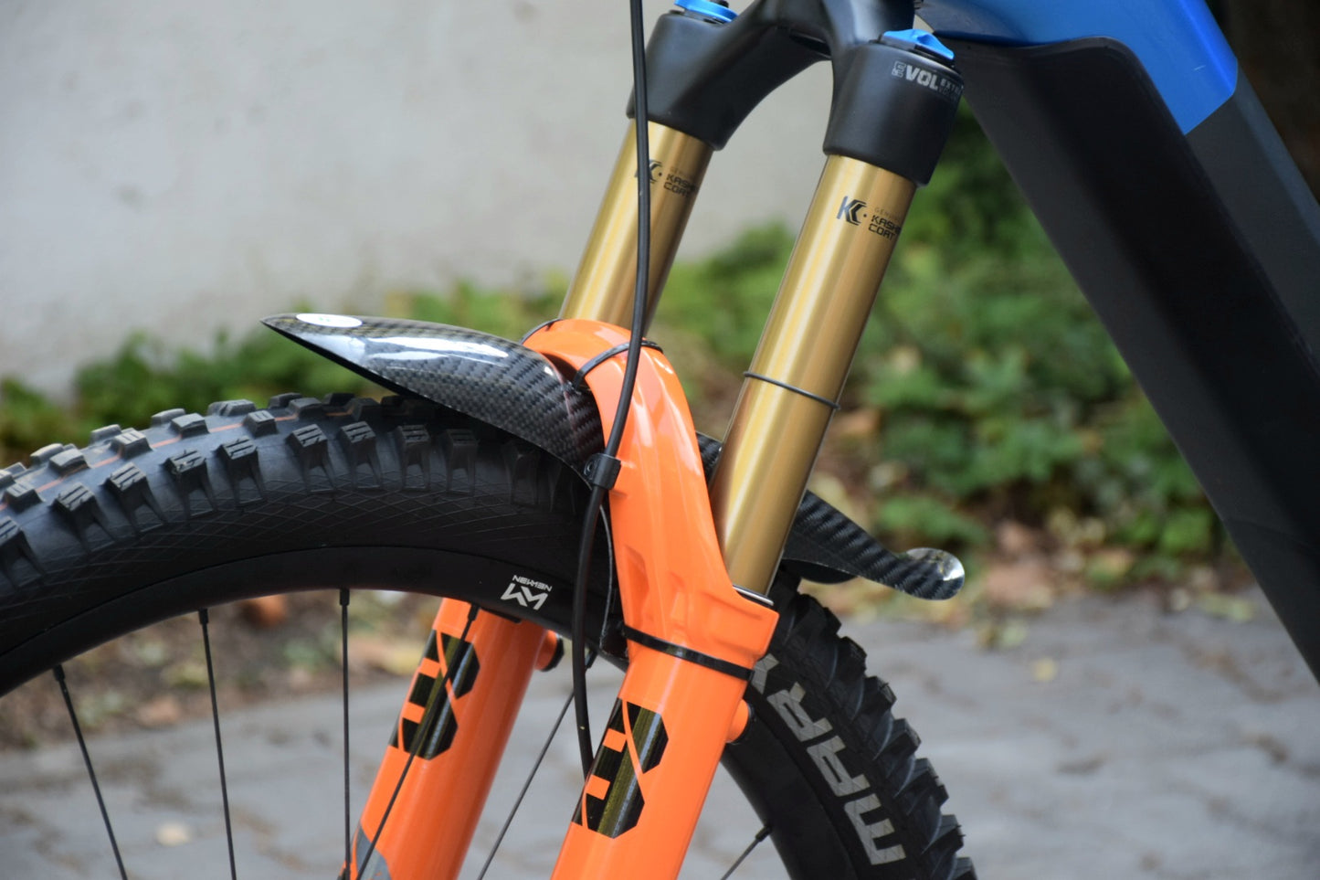EPA MTB front & rear mudguards kit (carbon fibre) LONG VERSION