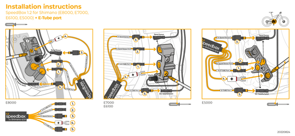 Speedbox 1.2 for SHIMANO + E-TUBE PORT (E8000, E7000, E6100, E5000) - SpeedBox Bicycle Computer Accessories | Ebikes Parts and Accessories