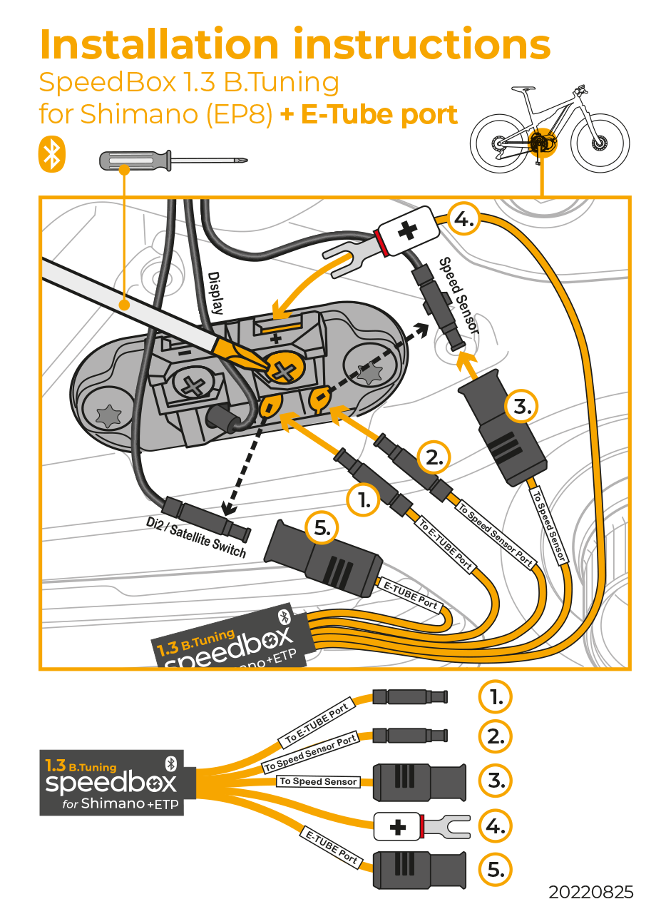 SpeedBox 1.3 SHIMANO B.TUNING for EP8 + E-TUBE PORT