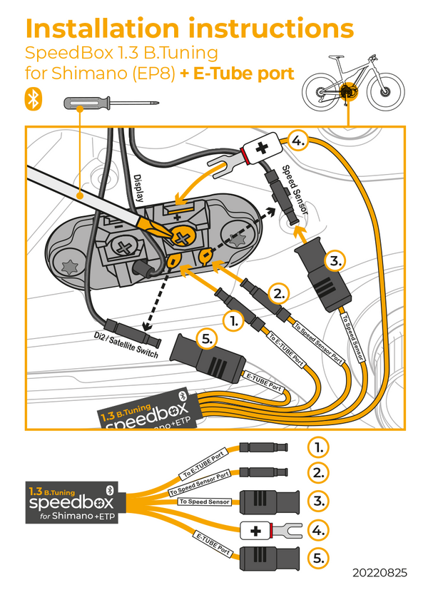 SpeedBox 1.3 SHIMANO B.TUNING for EP8 + E-TUBE PORT - SpeedBox Bicycle Computer Accessories | Ebikes Parts and Accessories