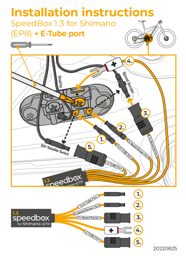 SpeedBox 1.3 SHIMANO for EP8 + E-TUBE PORT