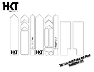 HKT PROTECT Full Monty Frame and Fork PROTECTION Kit Clear (Matte) - HKT Bicycle Accessories | Ebikes Parts and Accessories