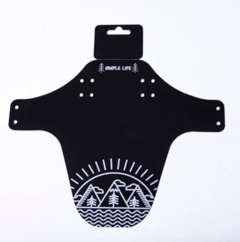 SIMPLE LIFE Front Mudguard (White) - ROCKGUARDZ Bicycle Fenders | Ebikes Parts and Accessories