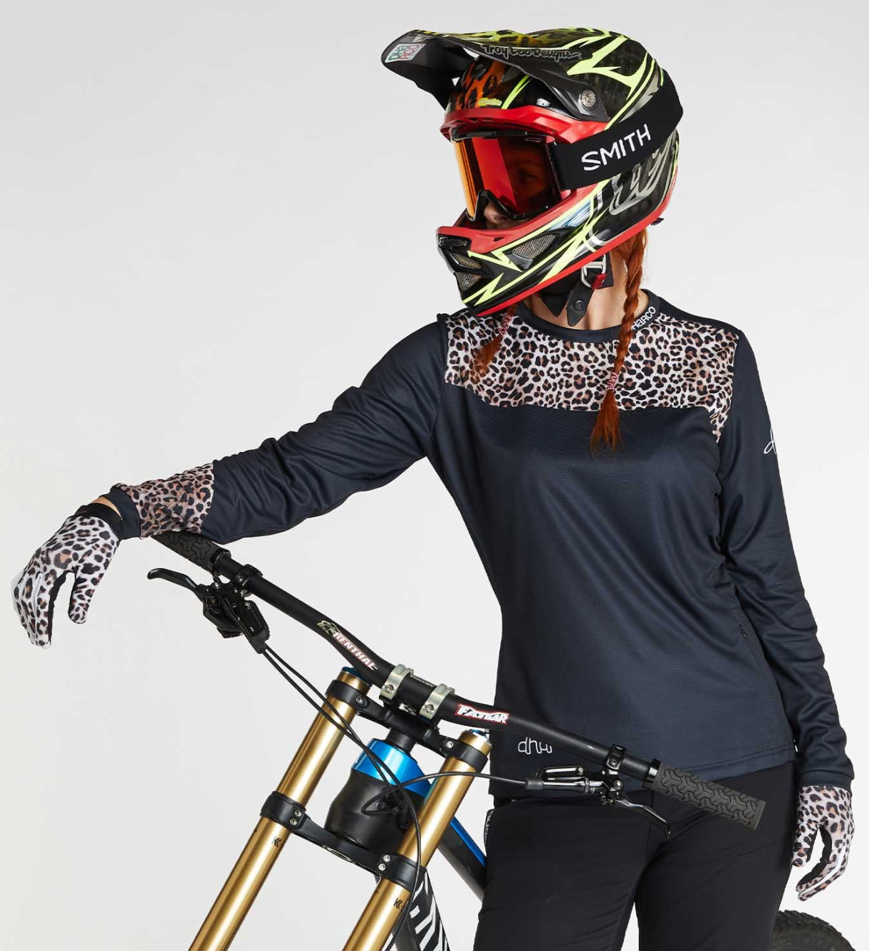 DHaRCO WOMENS GRAVITY JERSEY - LEOPARD