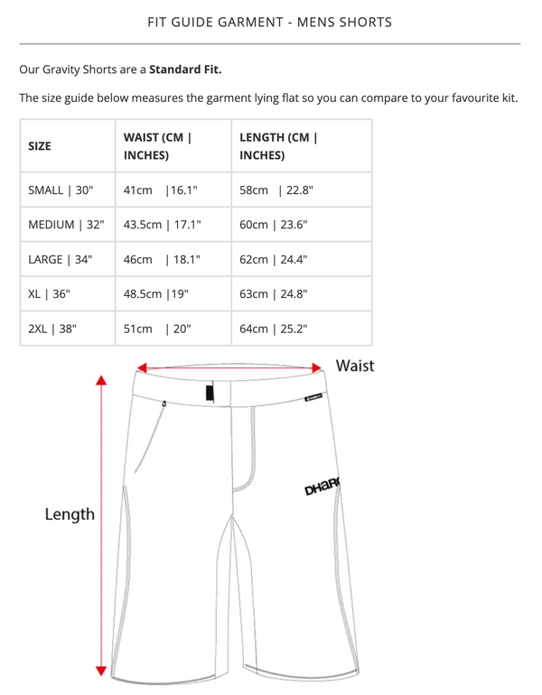 DHaRCO MENS GRAVITY SHORTS - BLACK - DHaRCO Cycling Apparel & Accessories | Ebikes Parts and Accessories