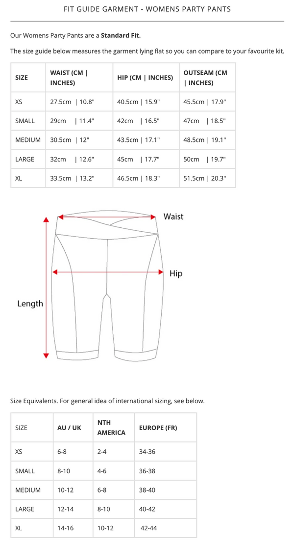 DHaRCO WOMENS PADDED PARTY PANTS - HAWAIIAN FLAMINGO - DHaRCO Cycling Apparel & Accessories | Ebikes Parts and Accessories