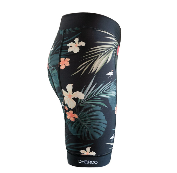 DHaRCO WOMENS PADDED PARTY PANTS - HAWAIIAN FLAMINGO - DHaRCO Cycling Apparel & Accessories | Ebikes Parts and Accessories