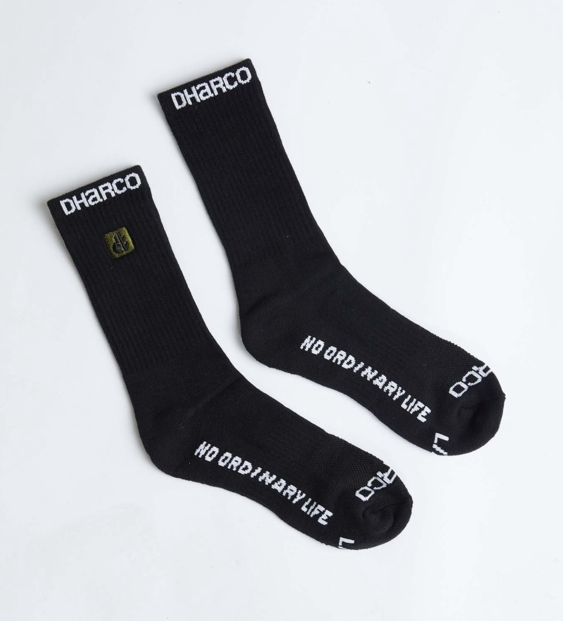 DHaRCO CREW SOCKS - BLACK