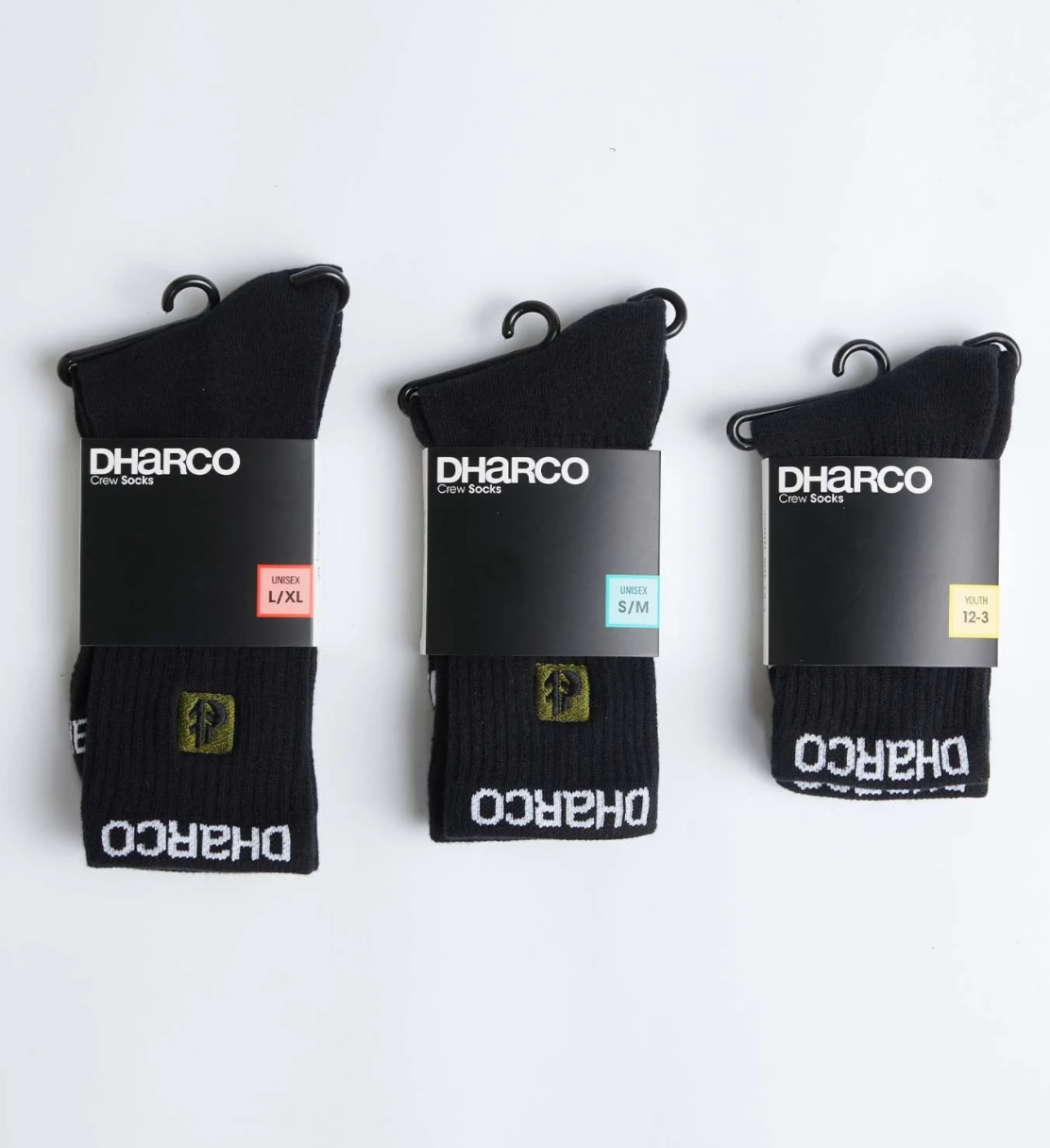 DHaRCO CREW SOCKS - BLACK