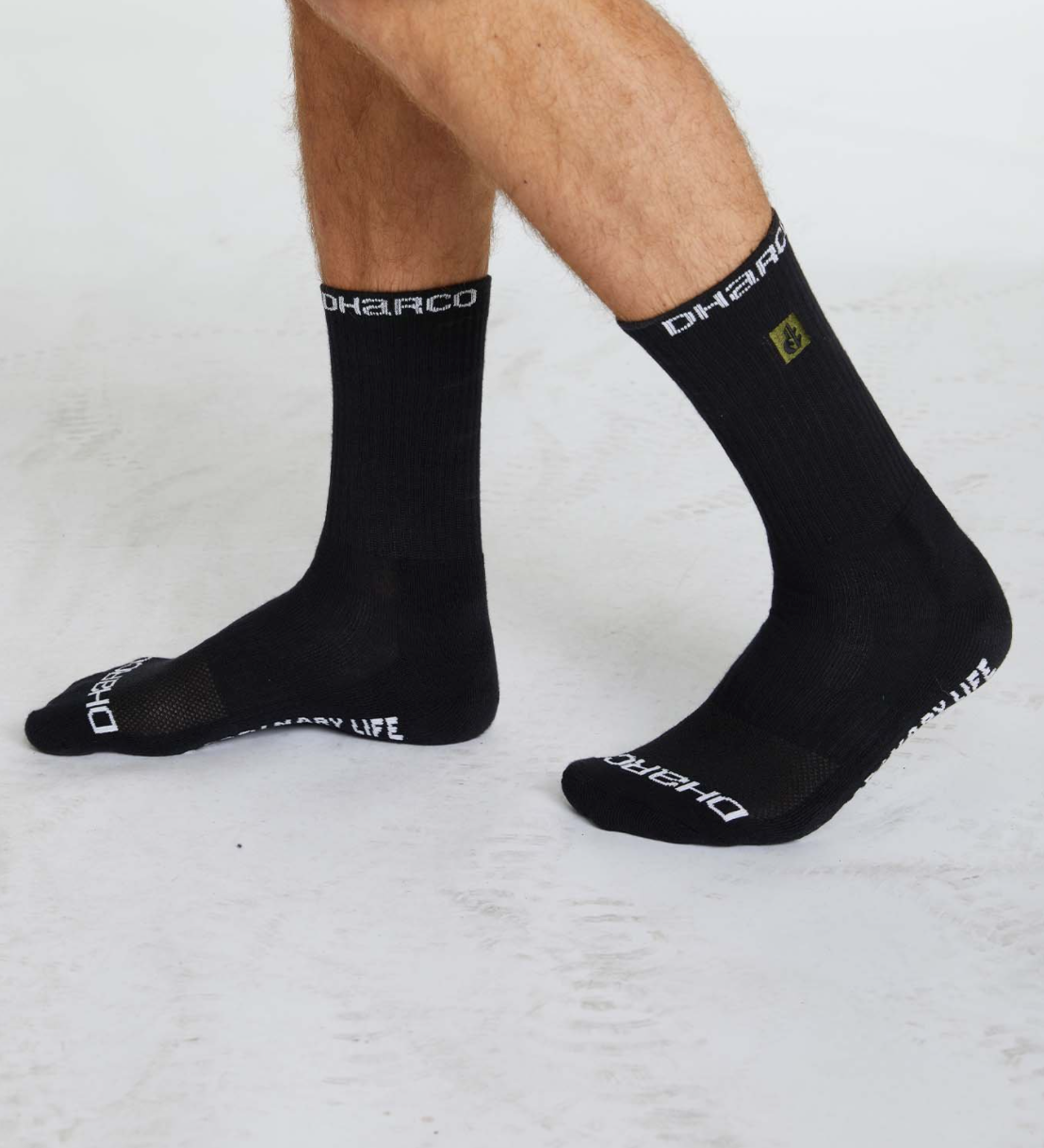 DHaRCO CREW SOCKS - BLACK