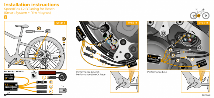 SpeedBox 1.2 B.TUNING Bosch (Smart System) with MAGNET ON THE RIM / AIR-VALVE PRE-ORDER