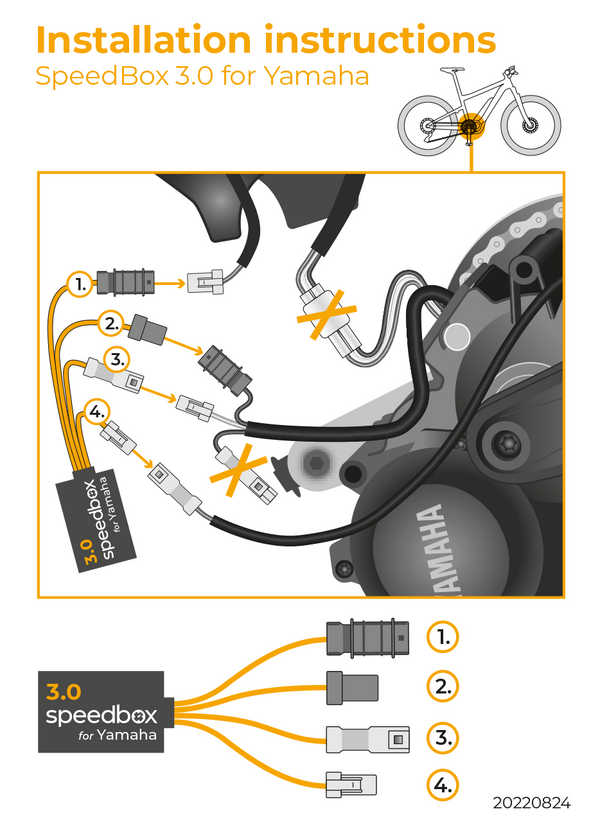 SpeedBox 3.0 for YAMAHA PW-X, PW-SE, PW-TE, PW-X2 - SpeedBox Bicycle Computer Accessories | Ebikes Parts and Accessories